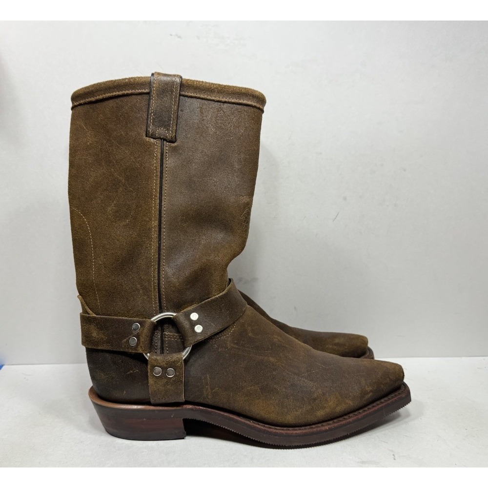 Chippewa Harness Boots Brown Suede Leather Motorcycle Biker 27914 Mens 11.5 D